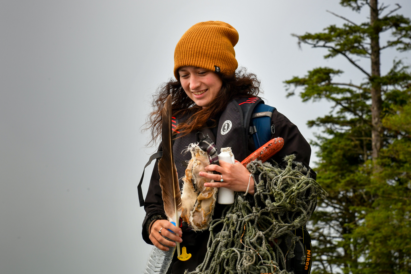 Lori Toszcak, smiling, crew member for Maple Leaf Adventures.