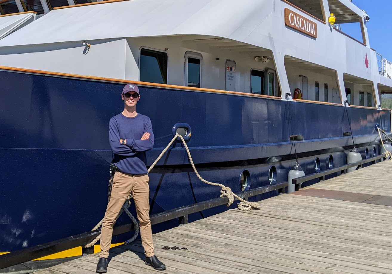 Robert Mackin-Lang, part of the Maple Leaf Adventures crew.