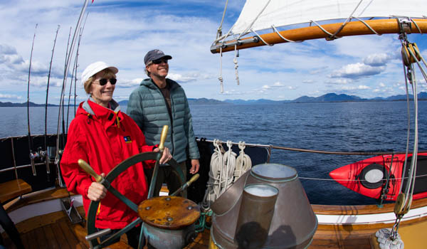women sailing Maple Leaf solo traveler